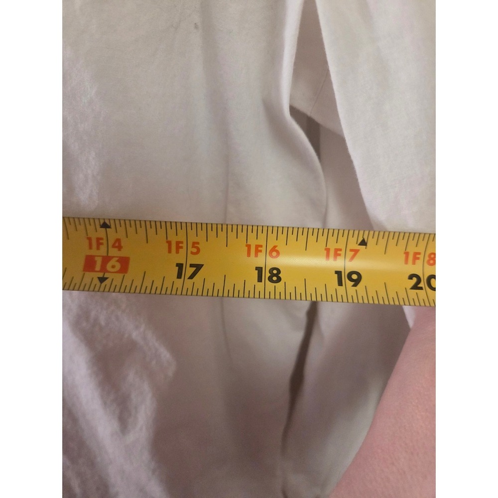 EILEEN FISHER Womens XL White Button Down Long‎ Sleeve Shirt Top Relaxed Fit - Picture 4 of 5